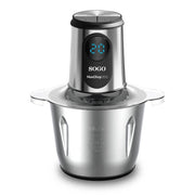 Tritatutto elettrico 3L 500W con 6 lame in titanio, 2 velocità e display LED con timer per carne e verdure - Sogo