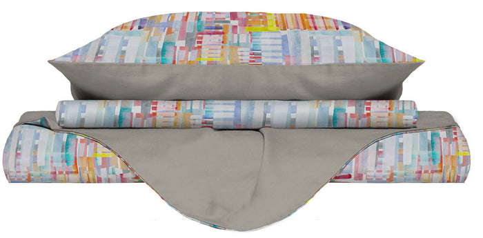 Copripiumino Singolo con Federe Stampato in Microfibra Francis