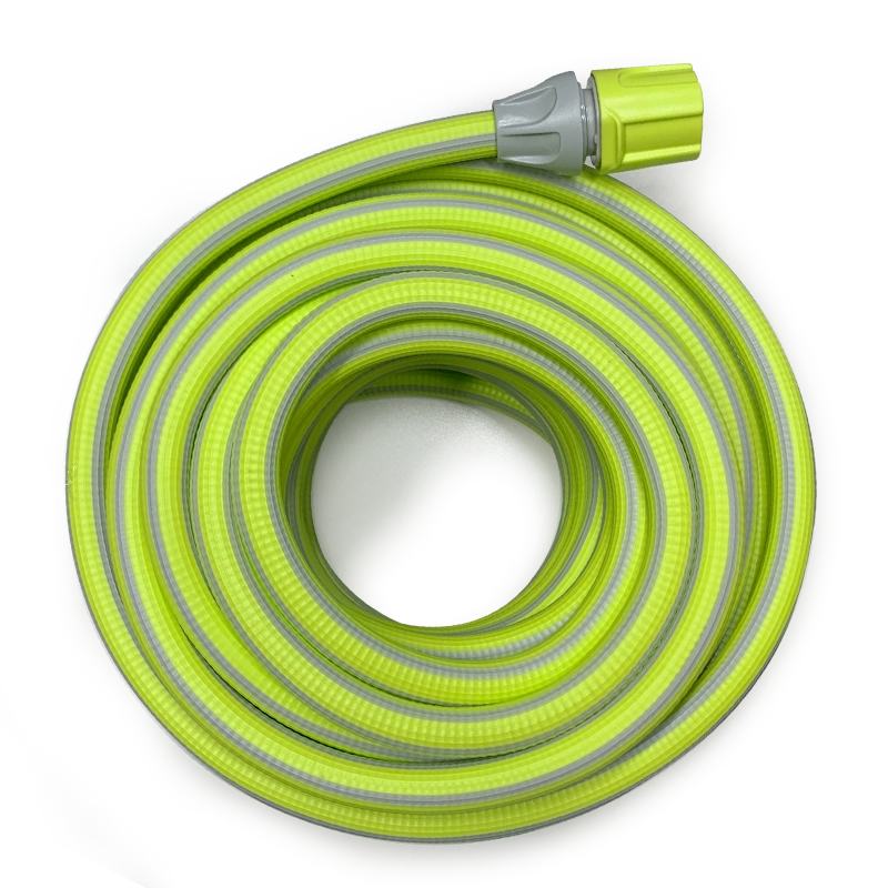 Idroeasy, Armadillo Tubo Acqua Giardino 15 Metri Superleggero e Anti-Nodo 5/8", Canna Acqua Atossica con 2 Raccordi Rapidi, Tubo Irrigazione Flessibile e Resistente UV,  Made in Italy