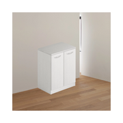 Mobile bagno due ante 71x50x85,5 colore bianco frassinato