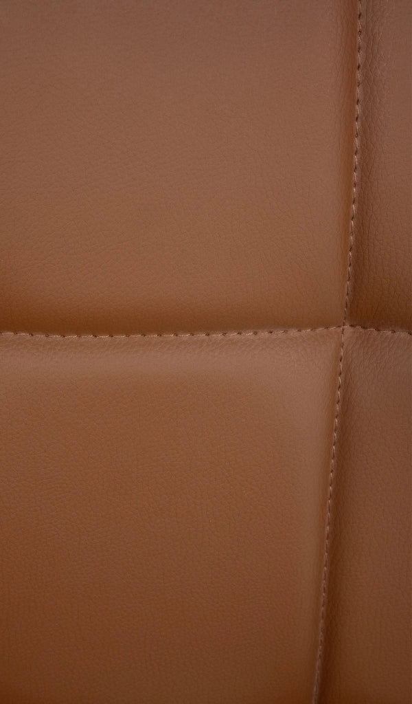 Sedia lounge Palma V2 in similpelle marrone chiaro