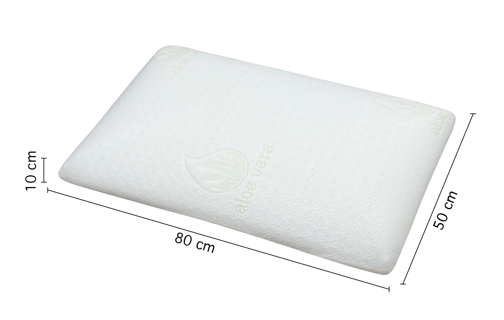 Guanciale Anatomico Aloe Vera Memo Cuscino Letto Saponetta Traspirante Memory Foam Anallergico Prodotto Italiano - Aloe -2 Cuscini
