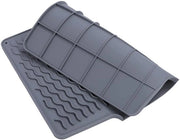 Mat di asciugatura a forma di scodella resistente al calore - Mat di asciugatura in silicone - Pieghevole - Antiscivolo - Multifunzionale - 39,6 x 32,7 cm