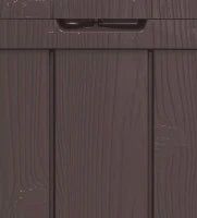 Baule da Giardino Sherwood, 270L, Effetto Legno, Marrone, 117x45x58H cm