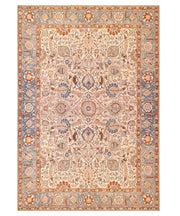 Tappeto arredo casa ORIENTAL KASHAN CREMA AZZURRO cm.160x230 riproduzione disegno persiano classico in stile vintage. Tappeto lavabile per salotto, soggiorno, camera da letto.