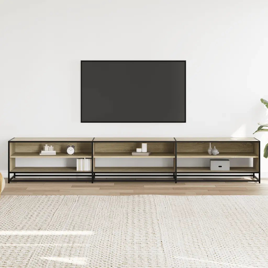 vidaXL Mobile per TV Rovere Sonoma 270x40x46 cm in Truciolato