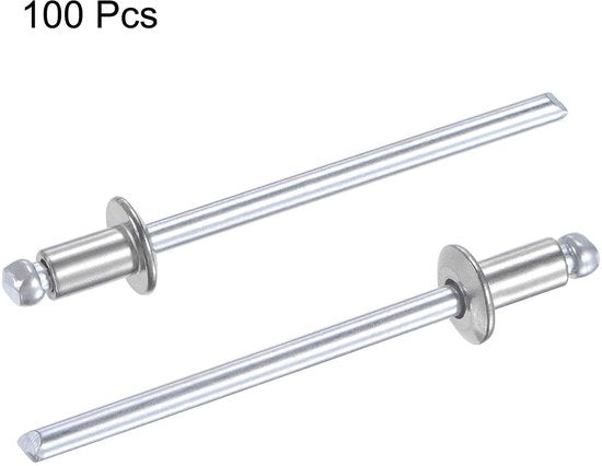 100 Pacchi di Viti a Bordo in Acciaio Inossidabile 3,2 mm x 6 mm per Conessioni Metalliche