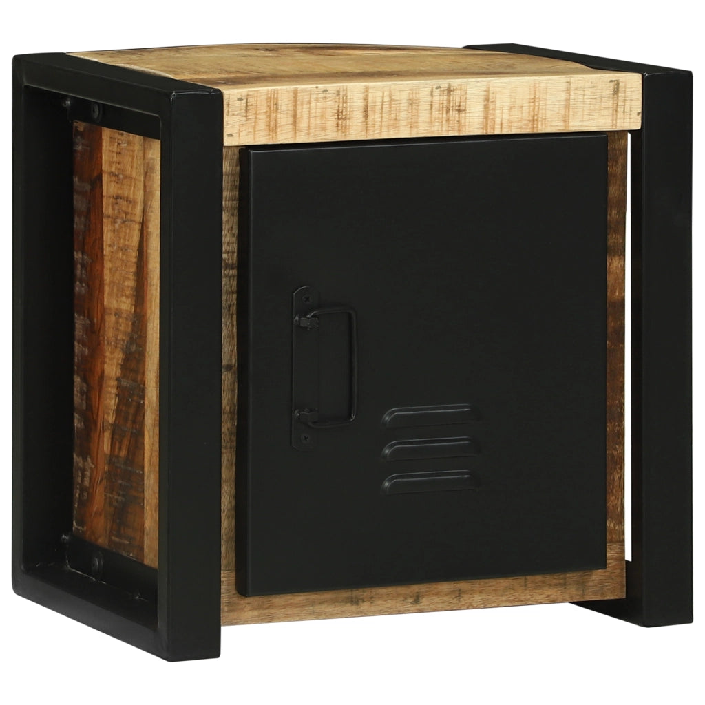 Mobile da bagno a muro 40x30x40 cm in legno massello di mango grezzo
