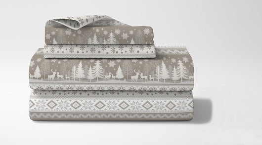 Completo Letto In Cotone Di Flanella Lenzuola Matrimoniali,Parure, Flanella Calda e Morbida,Anti Pilling Felpato Flanellato - Inverno516beige - Matrimoniale