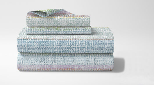 Completo Letto In Cotone Di Flanella Lenzuola Matrimoniali,Parure, Flanella Calda e Morbida,Anti Pilling Felpato Flanellato - Rigato521multicolor - Matrimoniale