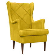 poltrona Giallo Velluto 42029902