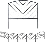 Divisori per giardino in metallo decorativo 5 pezzi - pannelli neri per bordi di fiori e terrazze