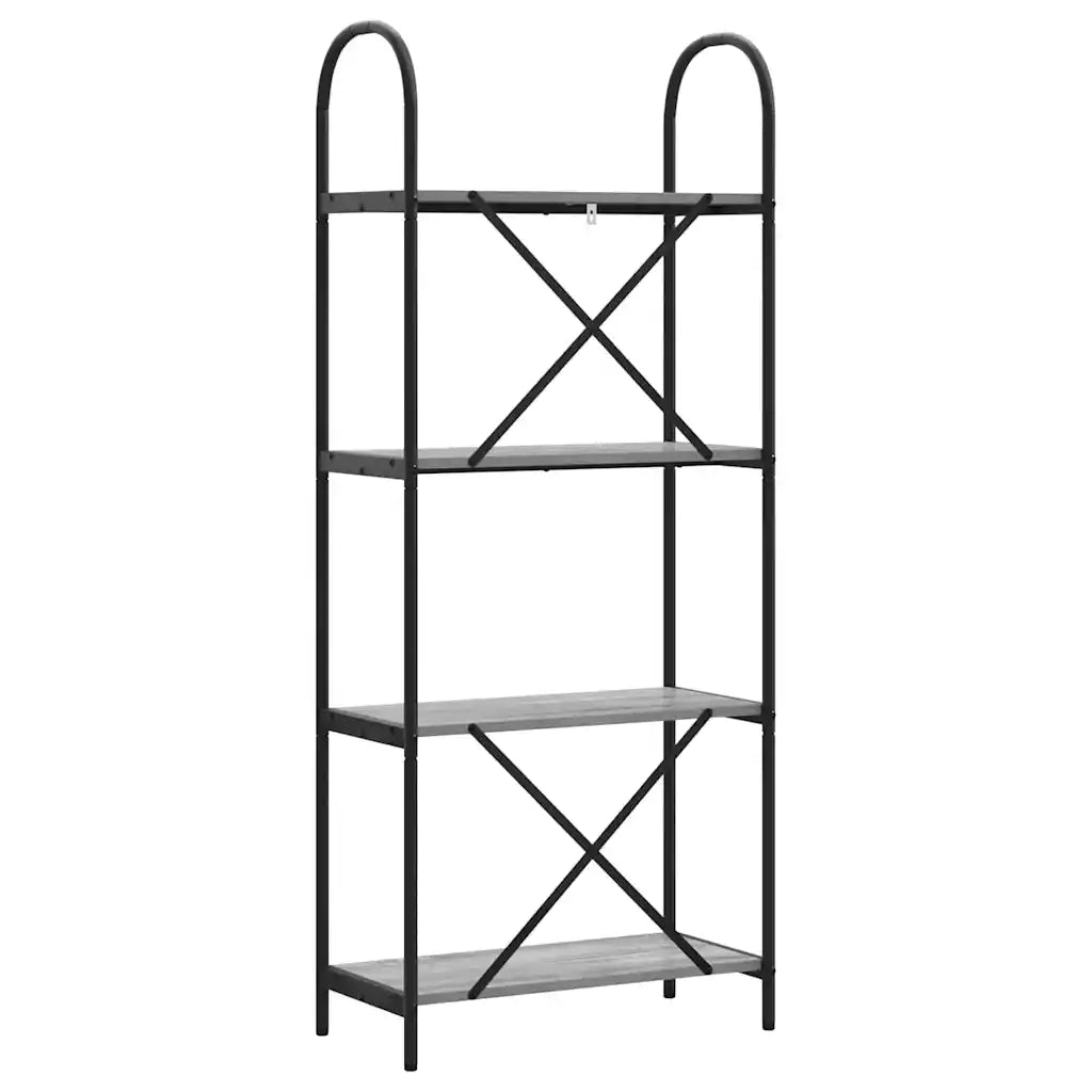 Libreria Grigio Sonoma 60 x 30 x 146 cm Legno multistrato 879914