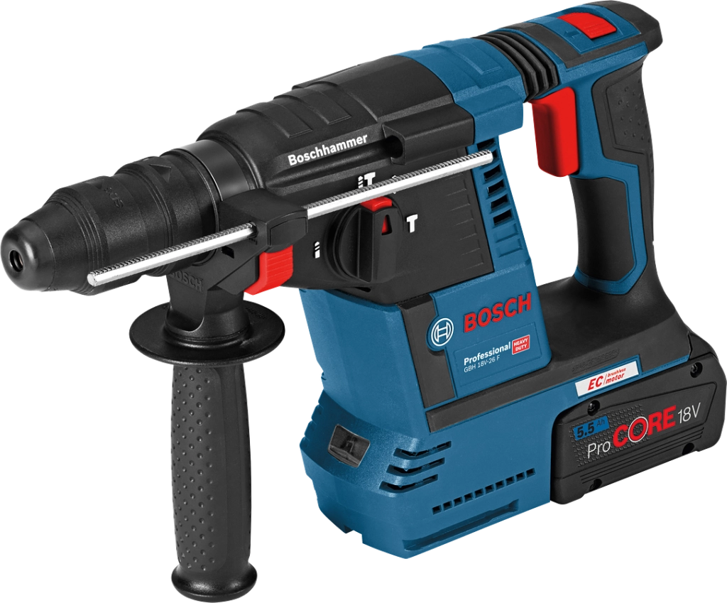 Bosch GBH 18V‑26 F Tassellatore Cordless 18 V SDS‑plus 2 batterie 5,0 ah PROCORE
