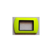 Trade Shop - Placchette Placche In Abs Compatibili Per Serie Living International Placca - Giallo Fluo -3 Fori     -