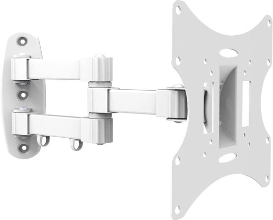 Supporto per schermo per TV/monitor con 58-107 cm (23-42"), VESA 200x200, inclinazione: +/-20°, rotazione: +/-90°, distanza dal muro: 10-39,3 cm, carico massimo: 30 kg, bianco, SA-CC50254-V2