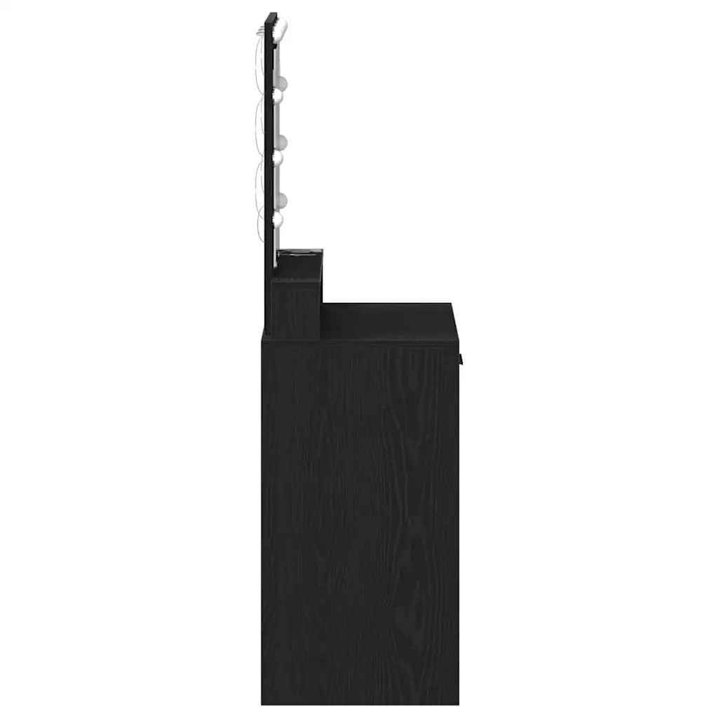 Tavolo da Trucco Nero 50 x 41 x 140 cm Legno ingegnerizzato 865155