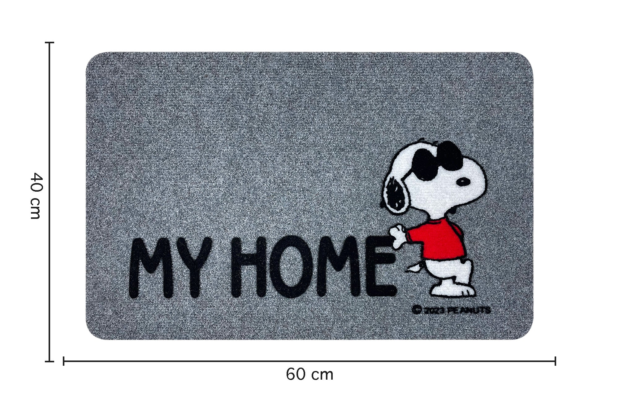 Peanuts Zerbino Ingresso Snoopy Originale Rettangolare 40 x 60 Cm Tappeto Ingresso Asciugapassi Tappetino Antiscivolo Interno Estero Originale Idea Regalo  - MyHome