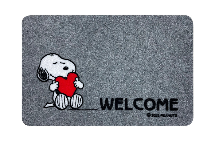 Peanuts Zerbino Ingresso Snoopy Originale Rettangolare 40 x 60 Cm Tappeto Ingresso Asciugapassi Tappetino Antiscivolo Interno Estero Originale Idea Regalo  - Welcom