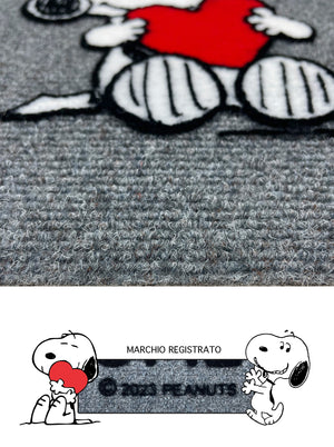 Peanuts Zerbino Ingresso Snoopy Originale Rettangolare 40 x 60 Cm Tappeto Ingresso Asciugapassi Tappetino Antiscivolo Interno Estero Originale Idea Regalo  - Welcom