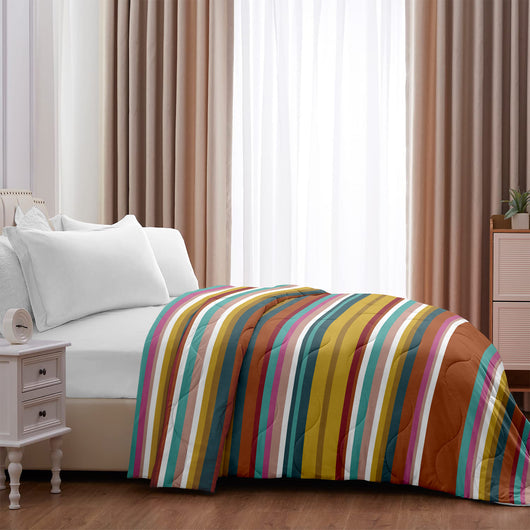 Trapunta Matrimoniale Invernale Stampata Piumino Caldo Piumone Prodotto Italiano Imbottitura Coperta Anallergica Traspirante  - 20Steack