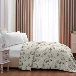 Trapunta Matrimoniale Invernale Stampata Piumino Caldo Piumone Prodotto Italiano Imbottitura Coperta Anallergica Traspirante - 22Nature