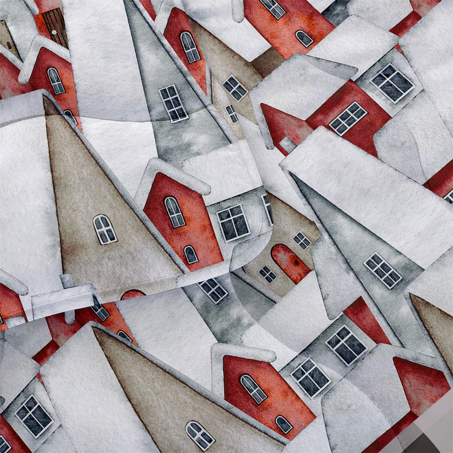 Trapunta Matrimoniale Invernale Stampata Piumino Caldo Piumone Prodotto Italiano Imbottitura Coperta Anallergica Traspirante - 37Winter 