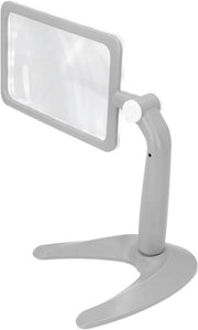 Vergrootglas LED per Ufficio - 25x Amplificazione - lettore di caratteri per illuminazione di lavoro - aiuto per anziani - vista cattiva - grandi e calde lampade LED