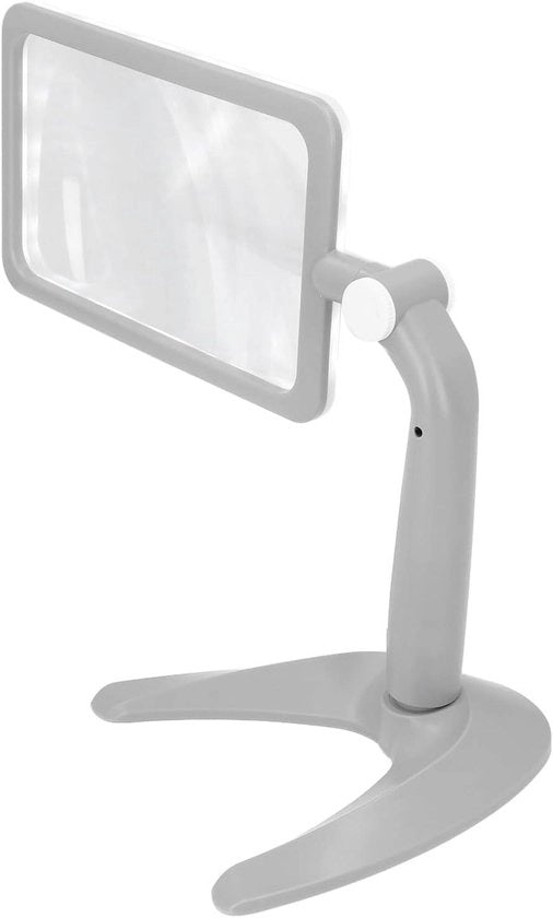 Vergrootglas LED per Ufficio - 25x Amplificazione - lettore di caratteri per illuminazione di lavoro - aiuto per anziani - vista cattiva - grandi e calde lampade LED