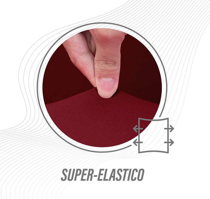 Copridivano Elasticizzato Bielastico Protettivo Antiscivolo Antigraffio Universale Con Braccioli Sagomati  - Bordeaux - 2 Posti