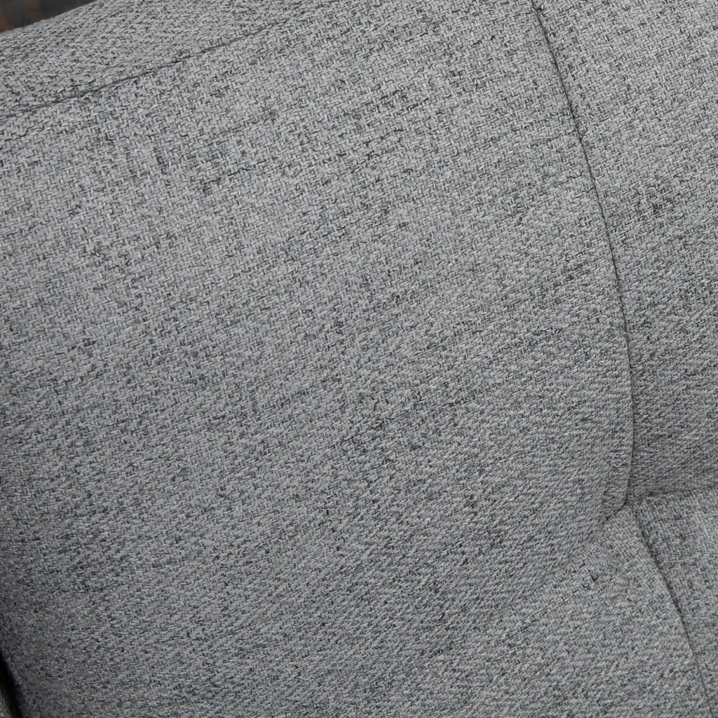 Divano 2 Posti in Tessuto 139x68x80 cm con Cuscini Imbottiti e Gambe in Acciaio Grigio