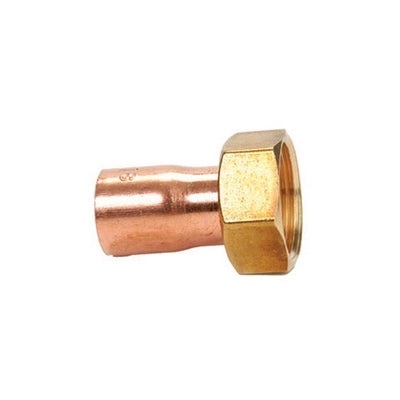 MEZZO BOCCHETTONE RAME FF CON DADO GIREVOLE- 1/2 x 12- IBP- pezzi 1
