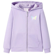 Felpa con Cappuccio da Bambina Lilla 104cod mxl 109734