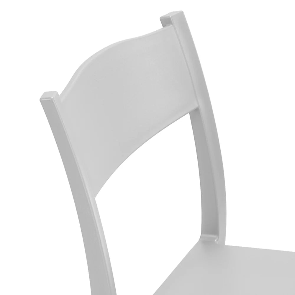 Set 6 sedie in polipropilene VESTA, impilabile, resistente ai raggi UV, design moderno, ideale per sala da pranzo, cucina, sala d’attesa, bar, ristoranti o giardino, colore Biancoù
