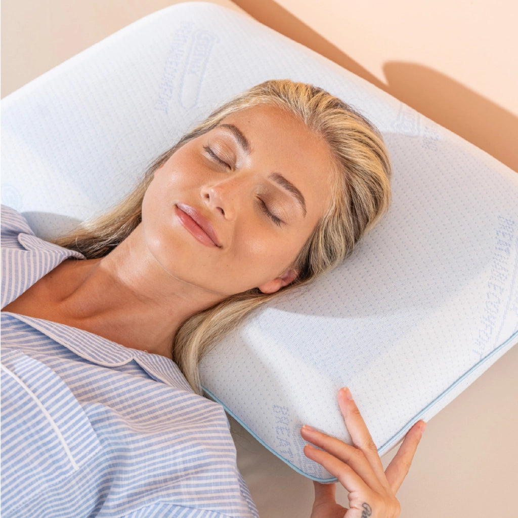 Cuscino Memory Foam con Gel Rinfrescante 60x40 cm –  Guanciale Letto Saponetta, Traspirante Anti-Sudore, Supporto Morbido per Sonno Fresco e Confortevole, Federa Sfoderabile