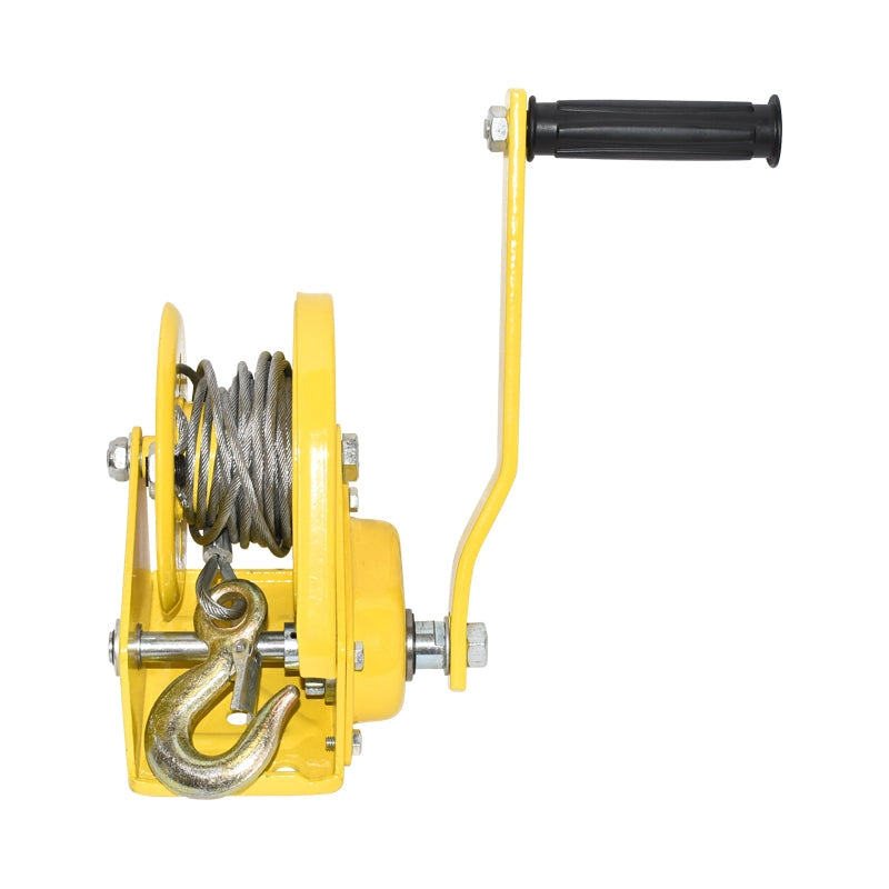 Argano manuale 544Kg, lunghezza cavo in acciaio 5m, spessore filo 4mm