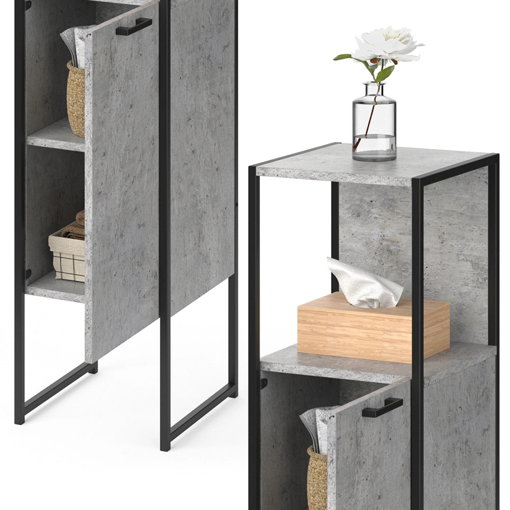 Vicco Mobiletto bagno Calcestruzzo 33 x 120.4 cm