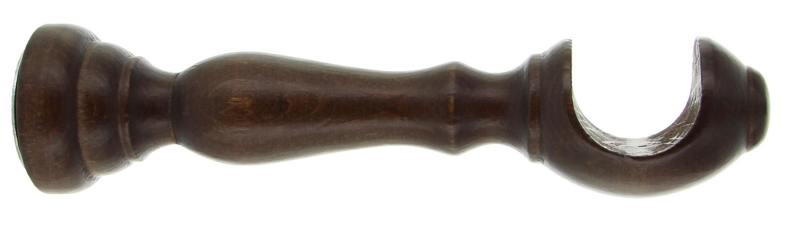 1coppia supporto per bastone noce scuro 18 cm 2 pz cod:ferx.8879