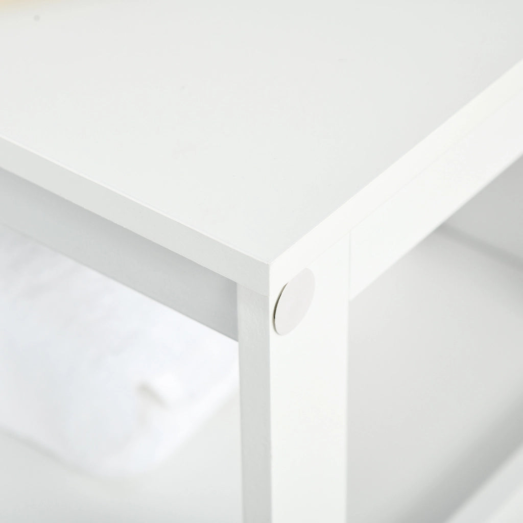 Mobile bagno con 2 ante a persiana e ripiano aperto ¨C Xylo ¨C Bianco 60x30x81,6 cm