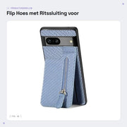 Portafoglio shockresistente - Flip portafoglio - Ospite per carta - Carta con lacci - Pieghevole - Pelle PU morbida per Google Pixel 8a - Portafoglio
