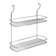 Mensola A 2 Piani Cromata 35X13X41 Cm Lonardo - Metaltex