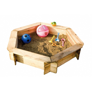 Sabbiera Tuttifrutti in legno di conifera impregnato autoclave 180x26 cm - contenitore sabbia outdoor verde naturale