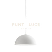 BONELLA S/P - LAMPADARIO A SOSPENSIONE D.50CM 1 LUCE ATTACCO E27 IN ALLUMINIO COLORE BIANCO