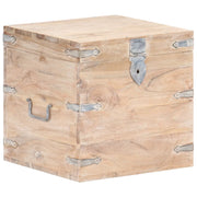 Baule 40x40x40 cm in Legno Massello di Acacia cod mxl 67381