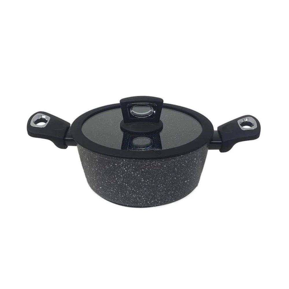 Casseruola con coperchio in silicone 2 manici ø24 cm