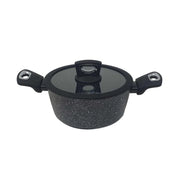 Casseruola con coperchio in silicone 2 manici ø24 cm