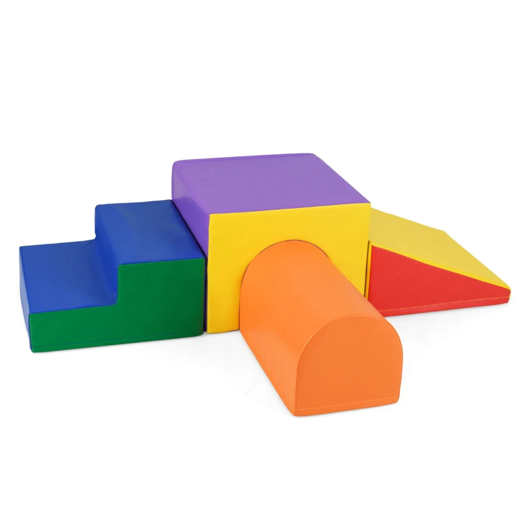 Set di 4 blocchi da arrampicata in schiuma 50 x 50 x 38 cm attrezzatura da gioco sicura e creativa in PU viola 20_0011850