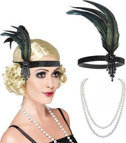 Elegante Fascia da Capelli con Faux Perle e Seta, Perfetta per Costumi da Ballo e Accessori di Stile Vintage per Donne e Ragazze