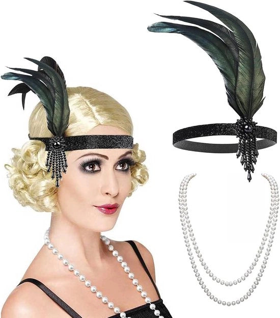 Elegante Fascia da Capelli con Faux Perle e Seta, Perfetta per Costumi da Ballo e Accessori di Stile Vintage per Donne e Ragazze