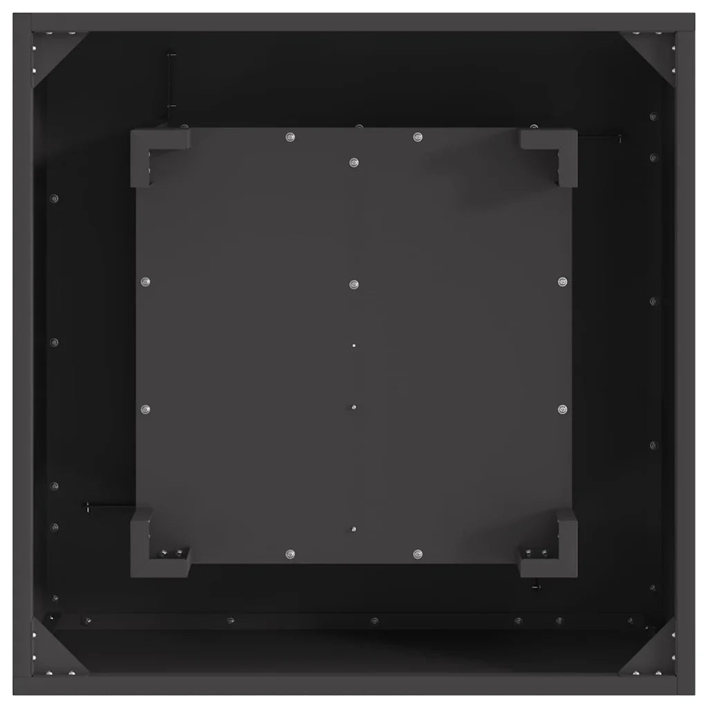 Focolare Nero 60 x 60 x 30 cm Acciaio CFW3375085